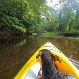 Trevor loves to come kayaking with me.